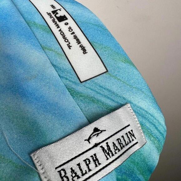 1994 Vintage Florida Marlins Ralph Marlin MLB Baseball Neck Tie - Made in USA - Picture 4 of 6